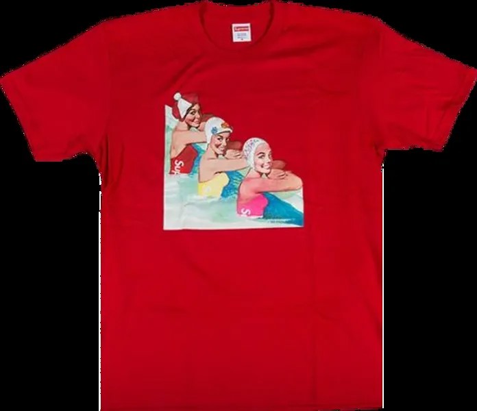 Футболка Supreme Swimmers T-Shirt 'Red', красный