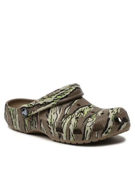 Шлепанцы мужские Crocs Classic Printed Camo Clog 206454 хаки 42-43 EU