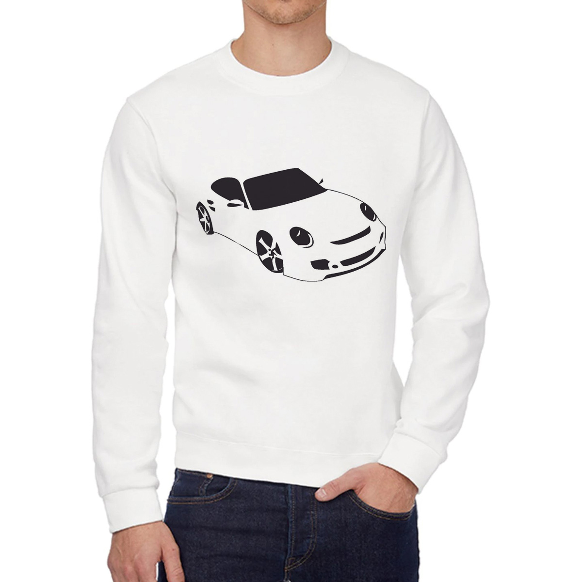 Свитшот унисекс CoolPodarok W0113187 белый 44 RU