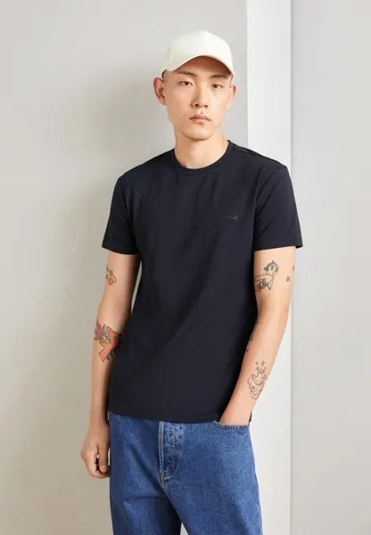 Базовая футболка Super Slim Fit T-Shirt With Logo Print Antony Morato, цвет ink blu