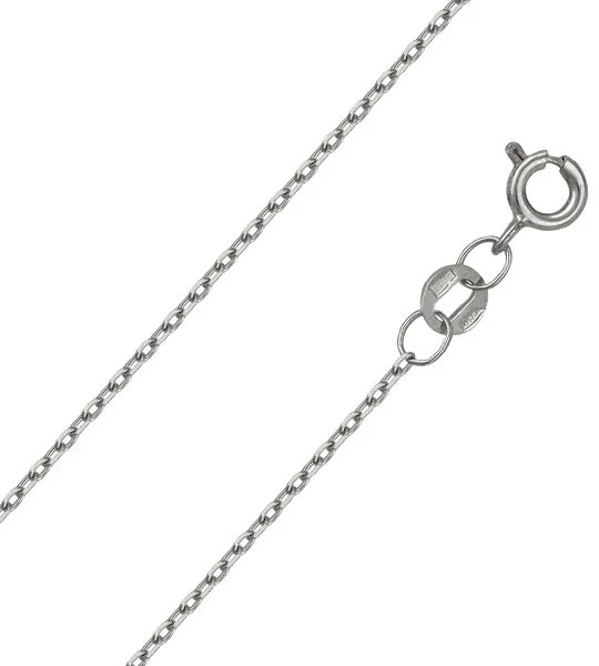 Цепочка женская Эстет 01C7200235 из белого золота, 40 см