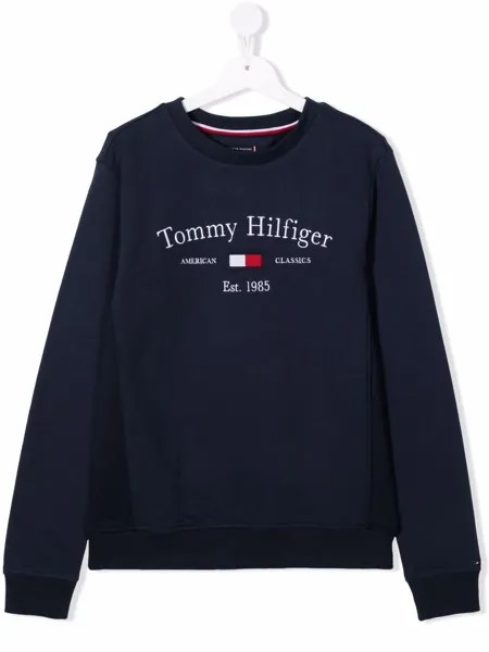 Tommy Hilfiger Junior толстовка с вышитым логотипом