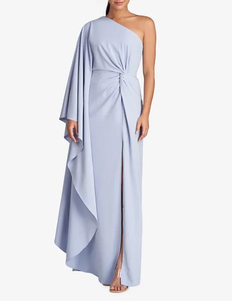 Платье из струящегося крепа Ariella HALSTON, светло-синий