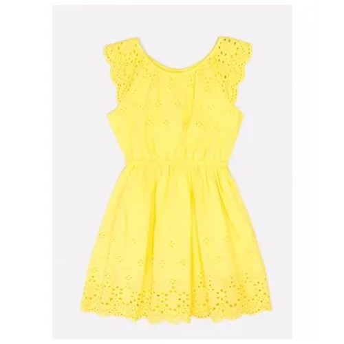 Платье для девочек размер 104, лимонный