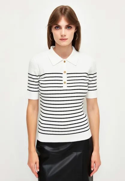 Поло Short Sleeve adL, цвет striped bone