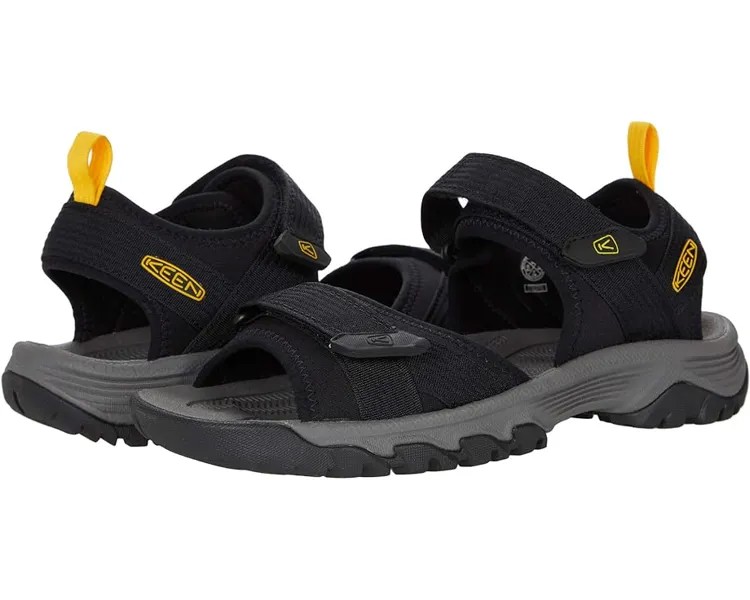 Сандалии KEEN Targhee III Open Toe H2, цвет Black/Yellow