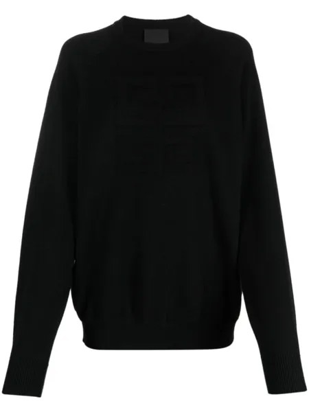 Кашемировый джемпер с круглым вырезом Givenchy, черный
