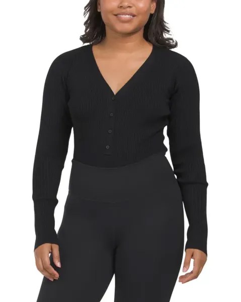 Свитер-вязаное боди Henley Dkny Sport, черный