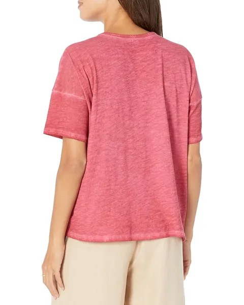 Футболка Eileen Fisher Crew Neck Boxy Tee, цвет Geranium