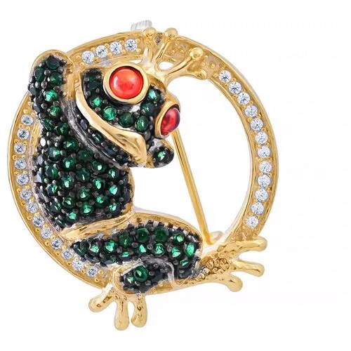 Брошь ELEMENT47, серебро, 925 проба