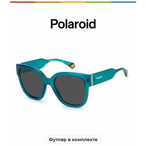 Солнцезащитные очки Polaroid Polaroid PLD 6167/S TCF M9 PLD 6167/S TCF M9, зеленый, черный