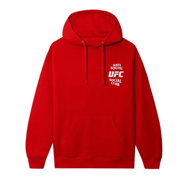 Одноименная худи Красная Anti Social Social Club x UFC