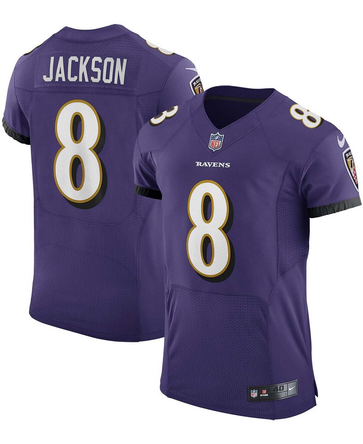 Мужская майка lamar jackson purple baltimore ravens vapor elite player Nike, фиолетовый