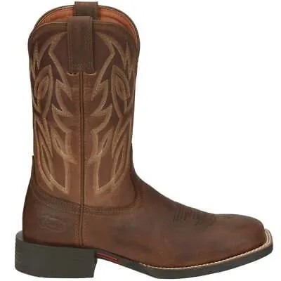 Justin Boots Canter Square Toe Cowboy Mens Brown Casual Boots SE7510