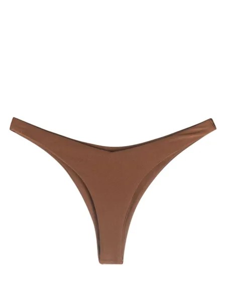 JADE Swim плавки бикини с эффектом металлик, коричневый