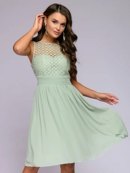 Вечернее платье женское 1001dress 0122001-30118TR зеленое 46