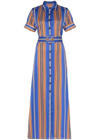 Evi Grintela полосатое платье-рубашка Badi длины макси