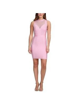 MARCIANO Женское розовое вечернее платье без рукавов выше колена Размер: XL