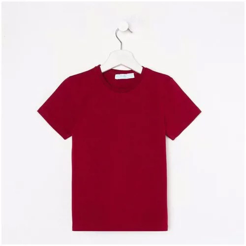 Футболка Kaftan Basic Line, размер 158-164, красный, бордовый