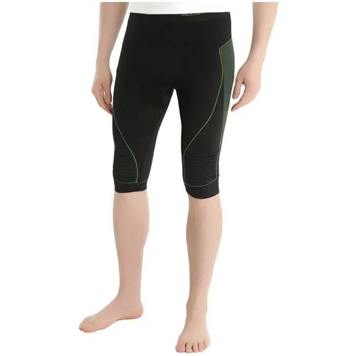 Термобелье брюки Accapi, влагоотводящий материал, размер M/L, черный, зеленый
