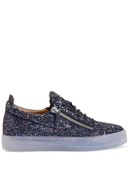 Giuseppe Zanotti кеды с пайетками, синий
