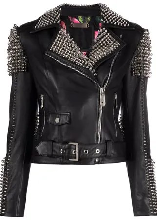 Philipp Plein байкерская куртка с заклепками