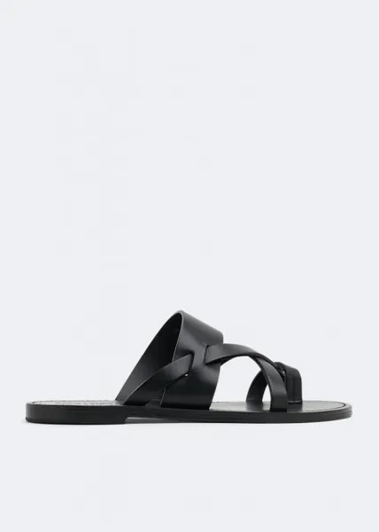 Сандалии SAINT LAURENT Culver sandals, черный