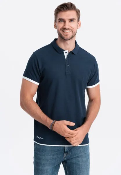 Рубашка-поло POSS Ombre, цвет navy blue