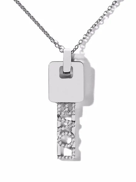AS29 колье Love Key из белого золота с бриллиантами