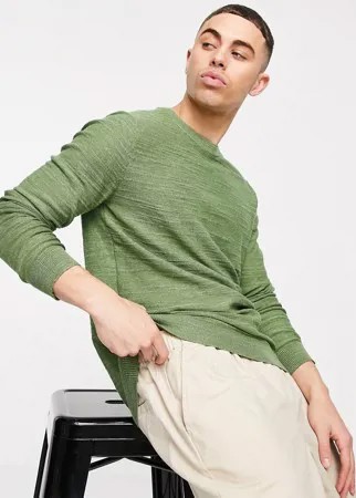 Джемпер с круглым вырезом Selected Homme Buddy-Зеленый цвет