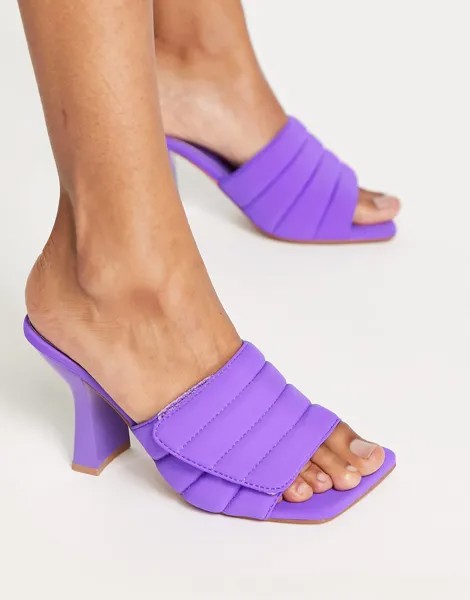 Пурпурные босоножки на каблуке с подкладкой Topshop Ross