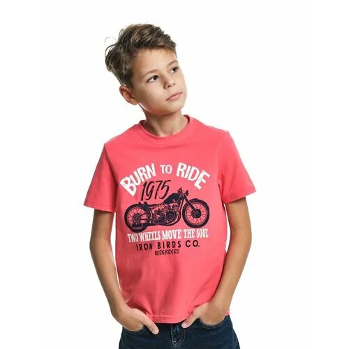 Футболка Mini Maxi, размер 98, коралловый