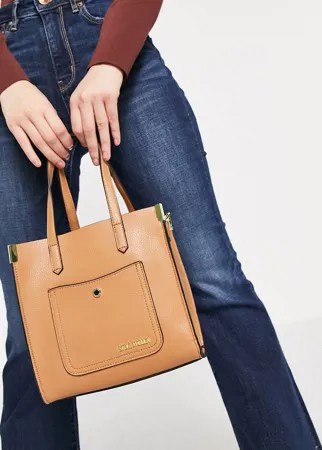 Светло-коричневая сумка-тоут для покупок с ремешком через плечо Steve Madden-Коричневый цвет