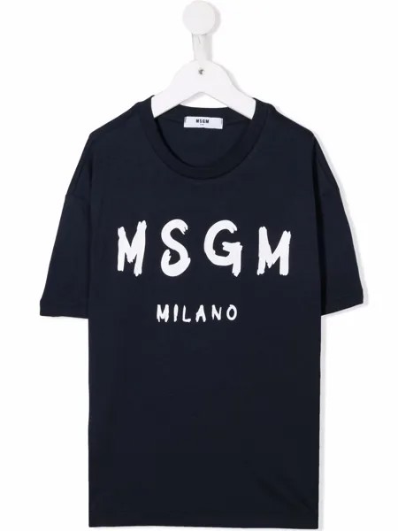 MSGM футболка с логотипом