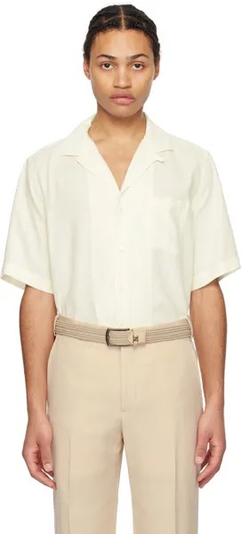 Белоснежная рубашка с накладными карманами Lardini