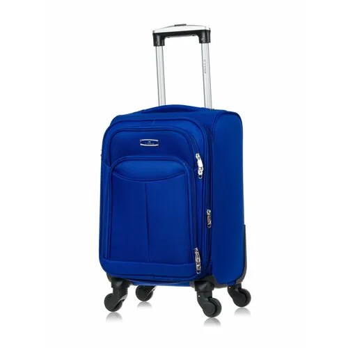 Чемодан L'case Amsterdam Ch0777, 38 л, размер XS, синий