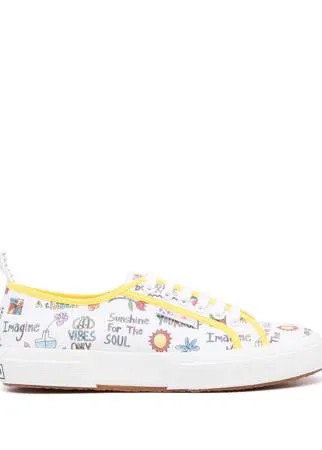Mira Mikati кеды с принтом из коллаборации с Superga