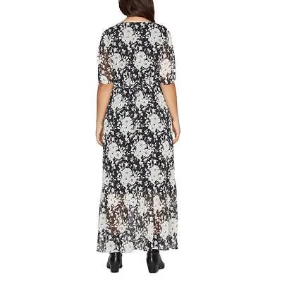 Женское платье макси Sanctuary Florence цвета слоновой кости с пышными рукавами и V-образным вырезом 0 BHFO 0564