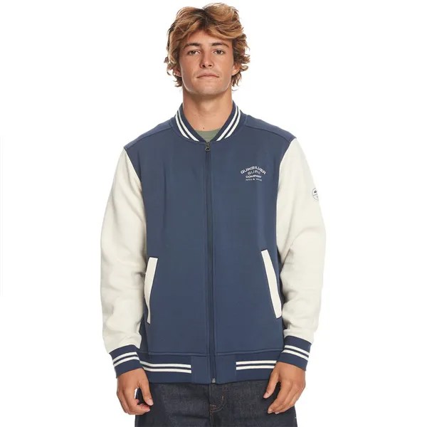 Толстовка Quiksilver Fleece Bomber, синий