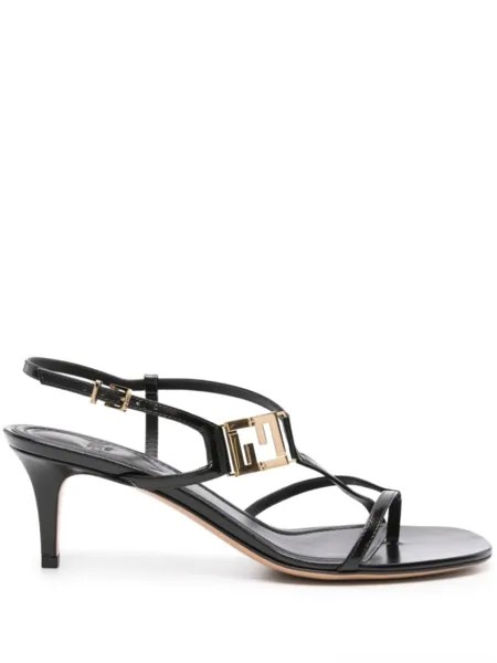 FENDI босоножки FFold 55, черный