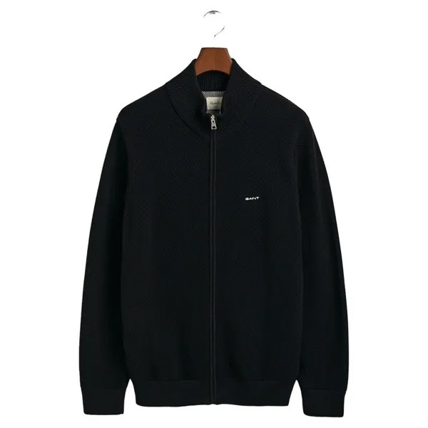 Свитер Gant 8040524 Full Zip, черный