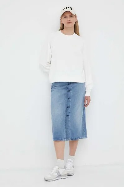 Хлопковая толстовка G-Star Raw, белый