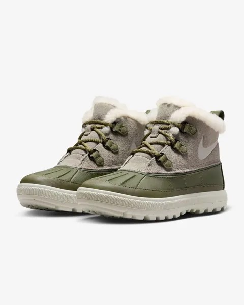 Женские полусапоги Nike Woodside Chukka 2 537345-200 темно-серого цвета GAS29, зеленый