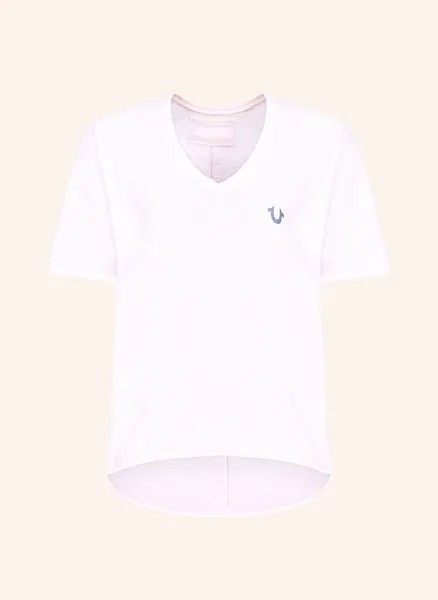 Футболка с v-образным вырезом True Religion, розовый