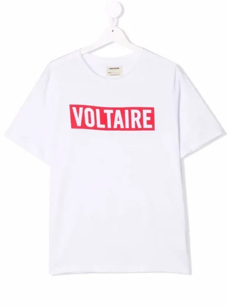 Zadig & Voltaire Kids футболка с логотипом