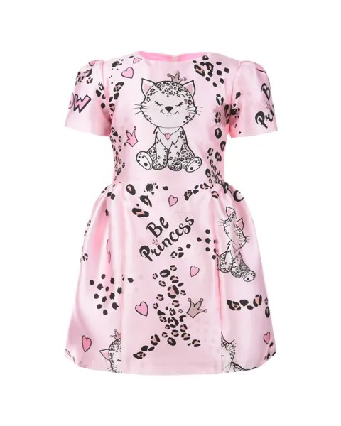 Розовое платье с леопардовым принтом Eirene детское