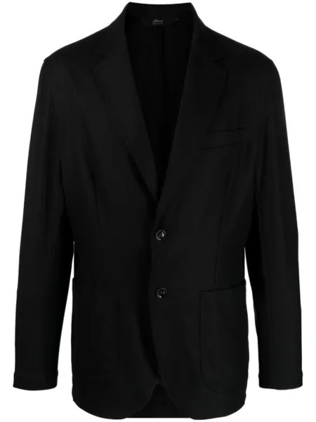 Brioni шерстяной пиджак, черный