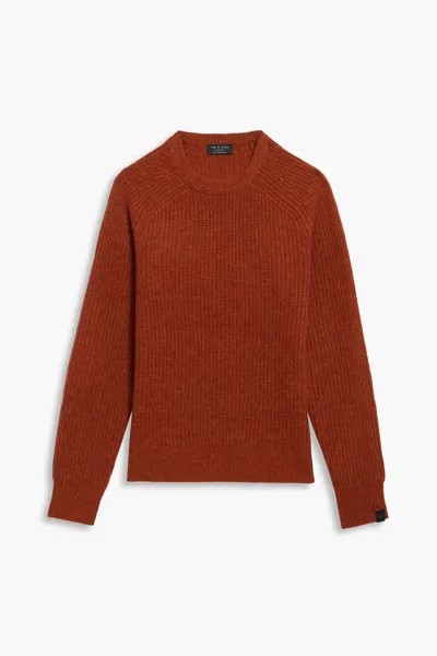 Меланжевый кашемировый свитер Pierce RAG & BONE, красный