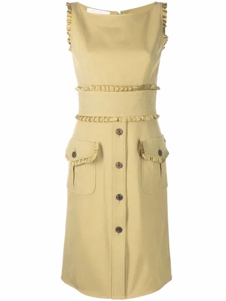 Valentino Pre-Owned платье с оборками 1990-х годов