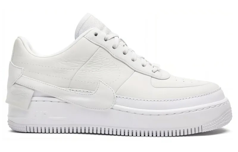 Кроссовки для скейтбординга Air Force 1 женские с низким верхом, белые/серые Nike